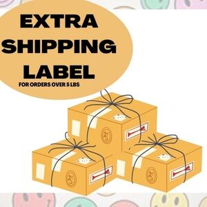 Extra Shipping‎ Label for Bundles over 5lbs